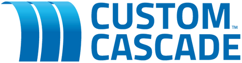 CCI-Logo-CMYK-Horiz-web.png showing the Custom Cascade logo with a flowing water-inspired icon and bold lettering, representing Custom Cascade’s expertise in pool waterfalls and architectural water features.